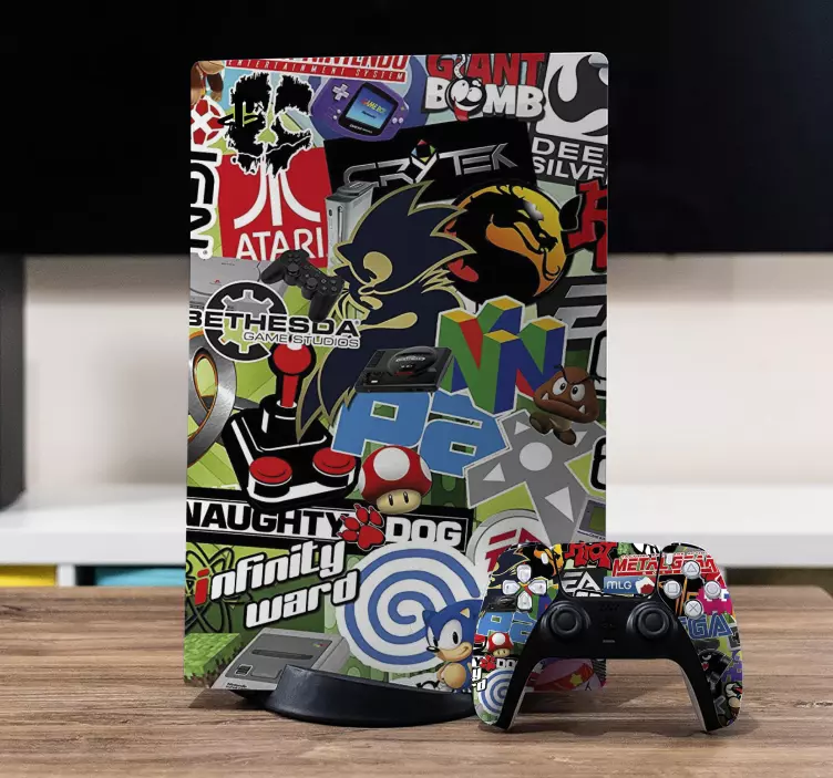 Viileä tarrakokoelma PS5 skin - Tenstickers