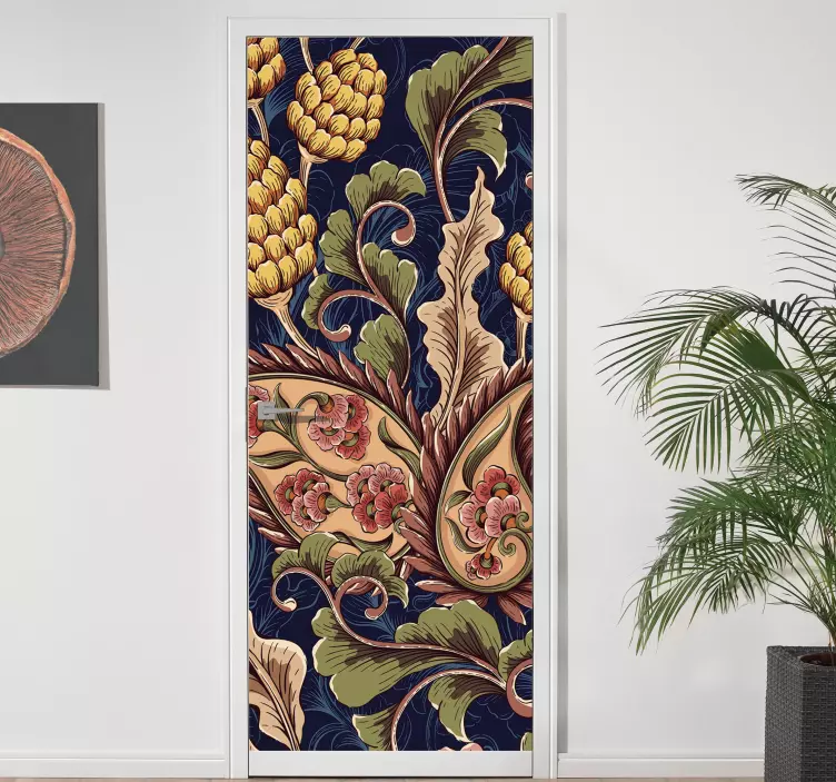 Viktoriaaninen kuvio oven tarra - Tenstickers