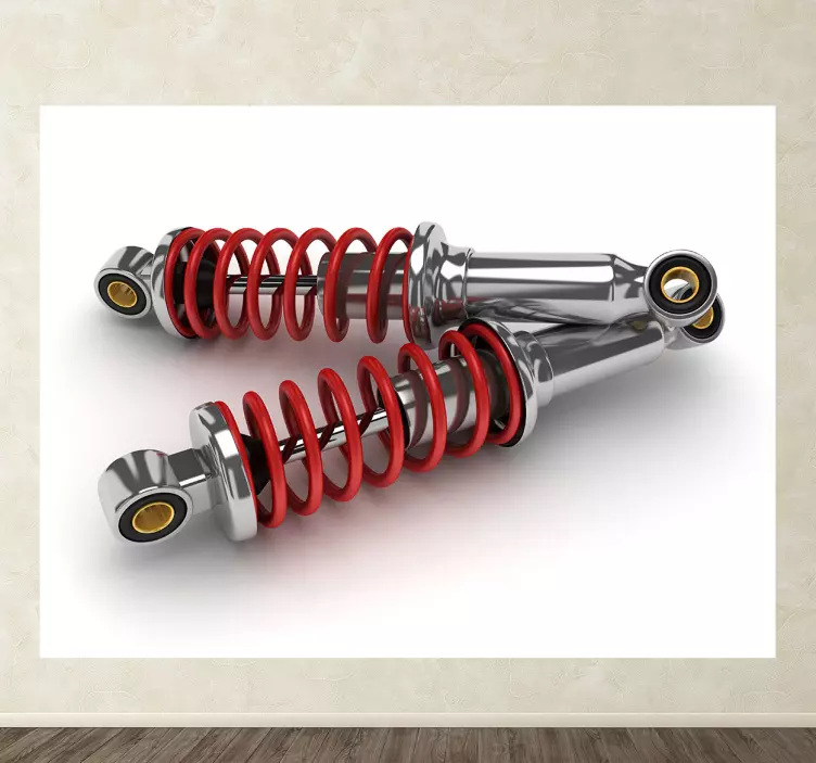 Vinilo decorativo dos amortiguadores teollisuus seinätarra - Tenstickers