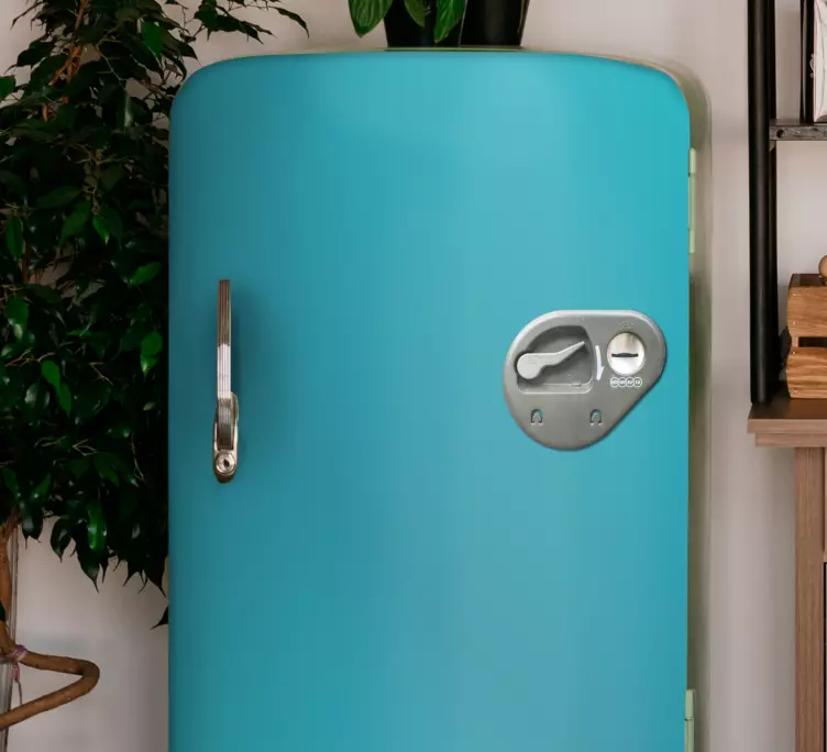 Vintage akvamariiniautomaatti Jääkaappitarra - Tenstickers