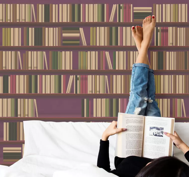 Vintage kirjahylly vintagetarrat - Tenstickers