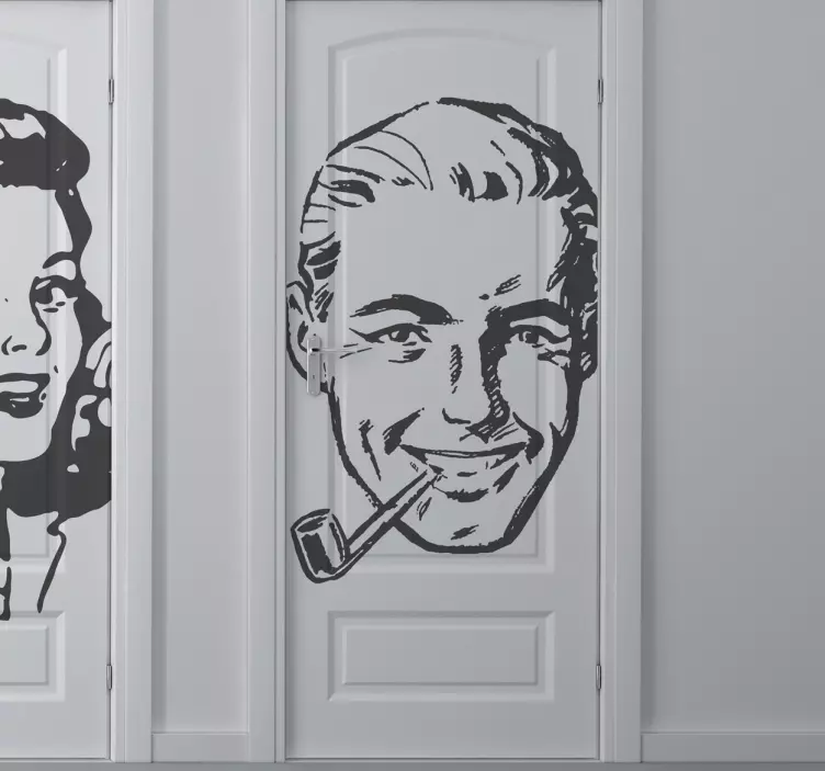 Vintage-mies tarra - Tenstickers