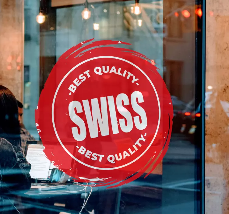 Vintage sveitsin postimerkit Läppäritarra - Tenstickers