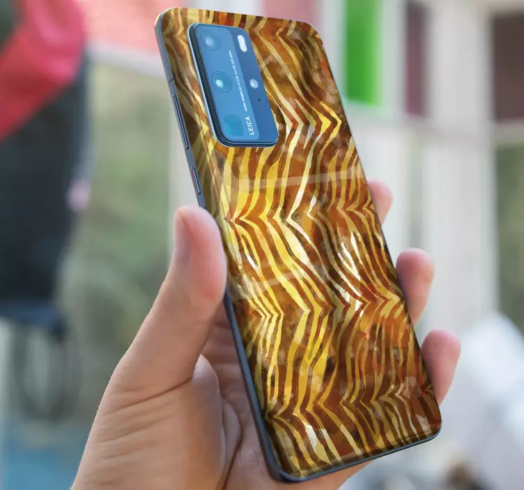 Virtaava aaltokuvio Huawei tarra - Tenstickers