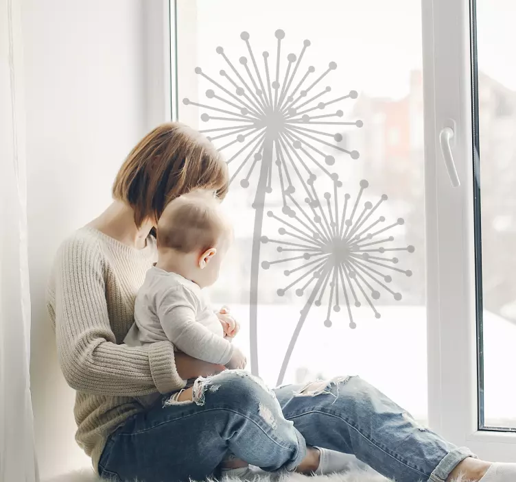 Voikukka kasvi-ikkunatarra - Tenstickers