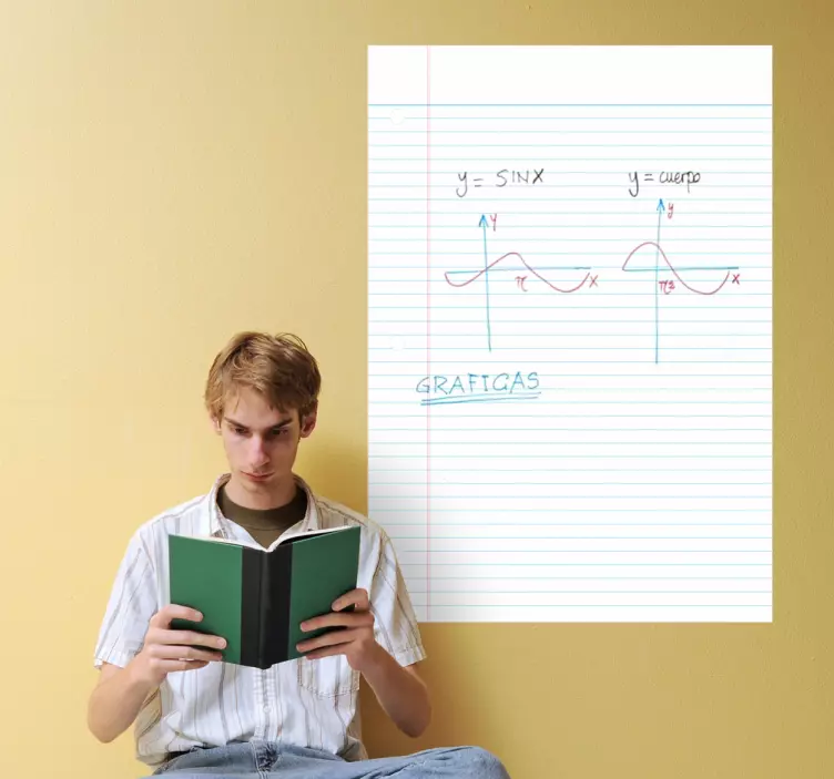 Vuoratun paperitaulun tarra - Tenstickers