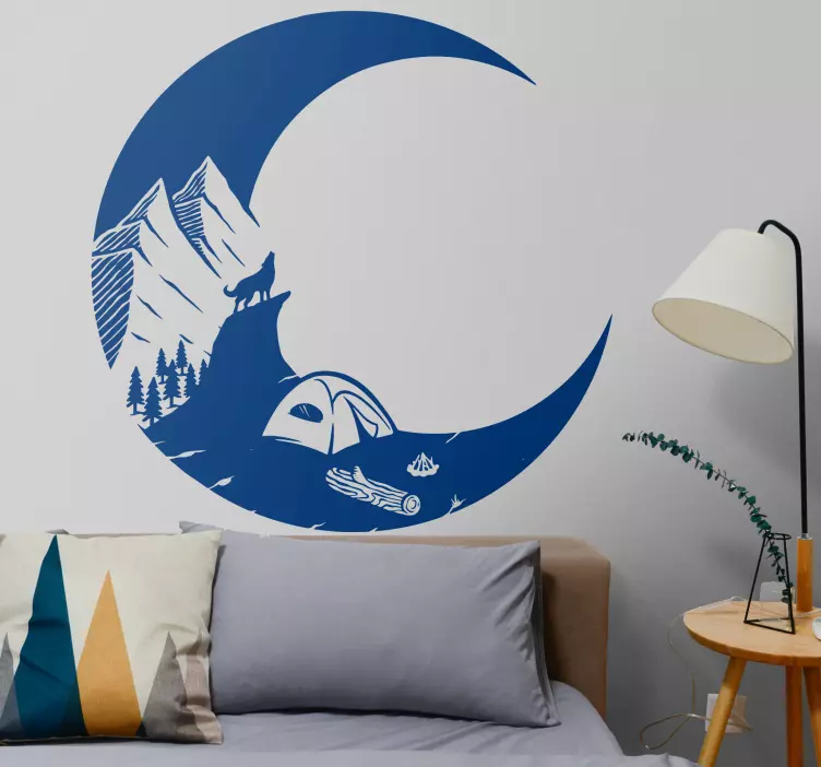 Vuoristoleirintäalue luontoaiheinen seinätarra - Tenstickers