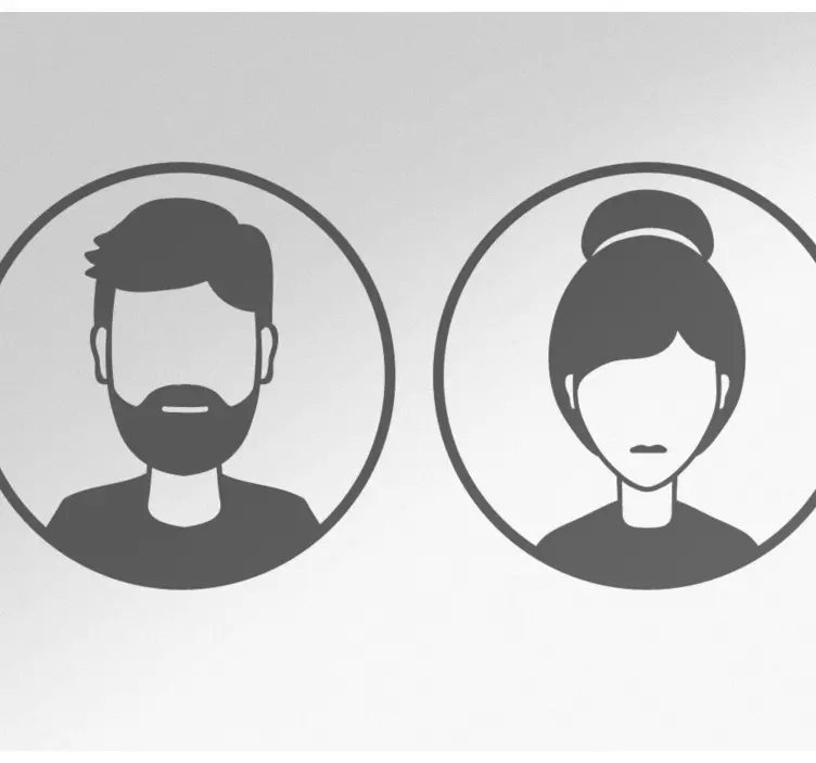 Wc mies nainen merkki Ovitarra - Tenstickers