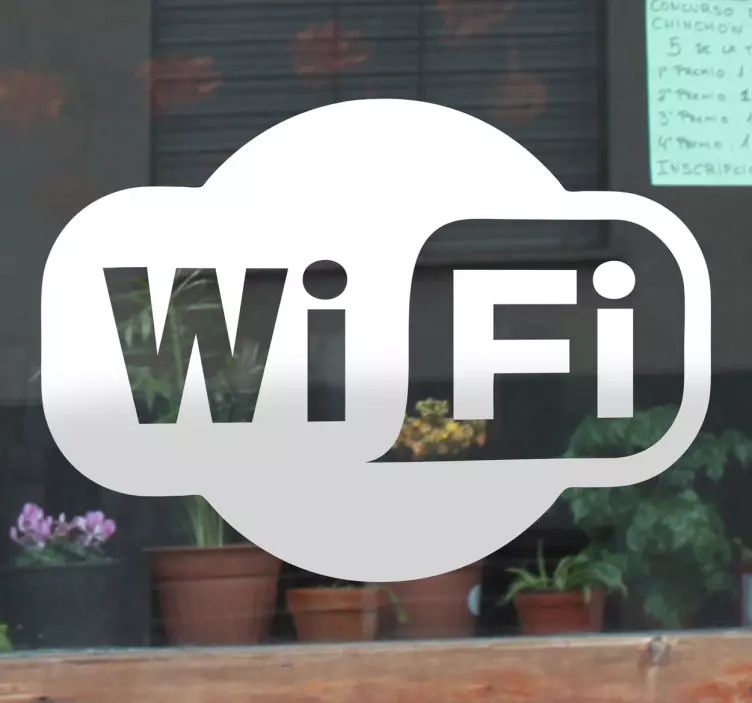 Wifi Logo tarra - Tenstickers