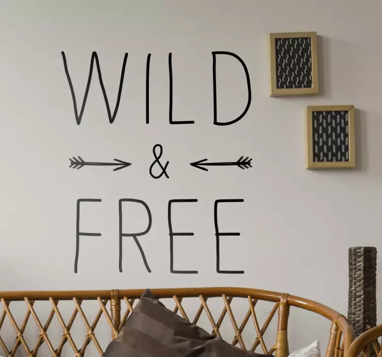 Wild & Free Sisustustarra - Tenstickers