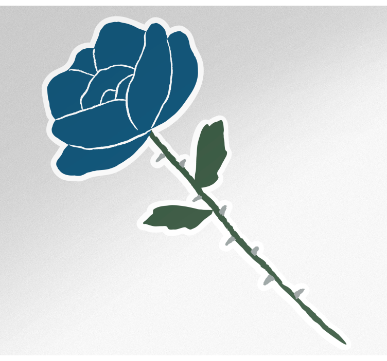 Yksittäisiä pieniä kukkia pyörätarrat - Tenstickers