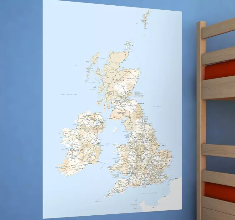 Hieno Iso-britannia maaseinätarra - Tenstickers