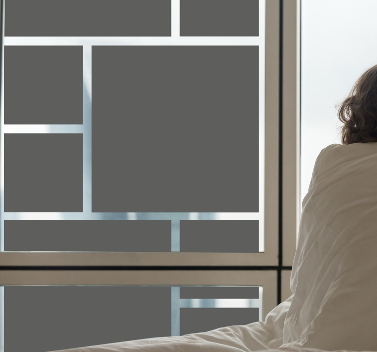 Yksivärinen joukko ryhmiä ikkunakalvo - Tenstickers