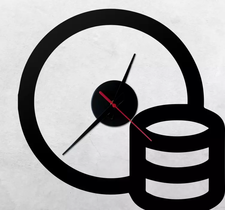 Yksivärinen muotoilu kolikoilla seinätarra kello - Tenstickers