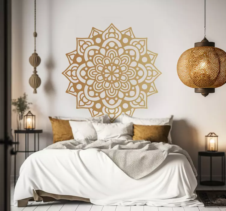 Ylellinen arabesque mandala kukkatarrat - Tenstickers
