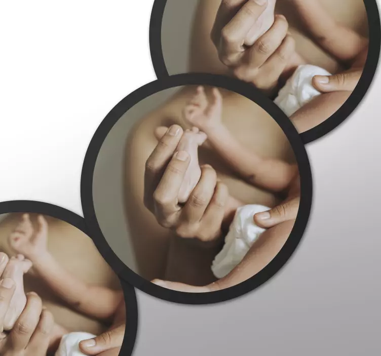 Ympyrän kuvan latauskuvakkeet esinetarra - Tenstickers