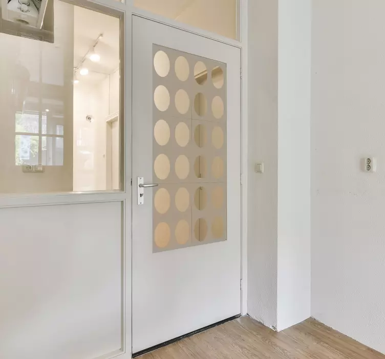 Ympyrät ovelle ympyränmuotoinen tarra - Tenstickers