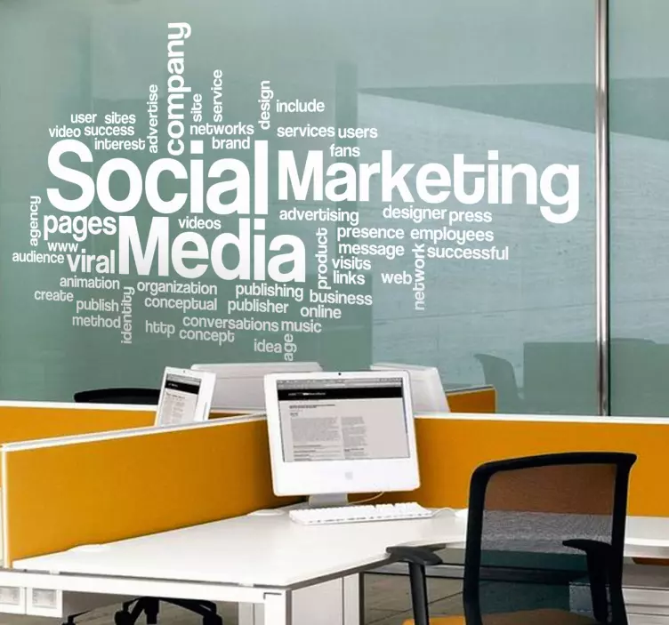 Yritys & markkinointi tekstitarra - Tenstickers