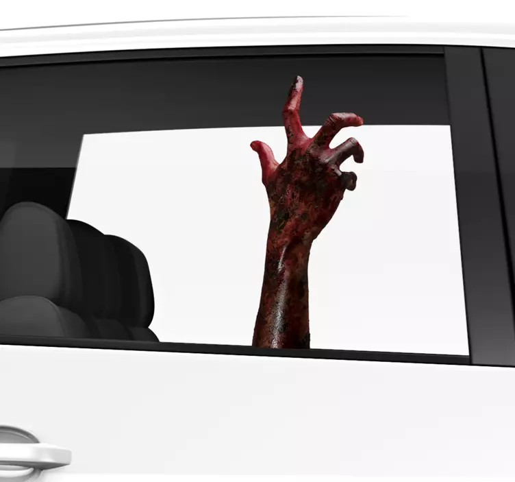 Zombie käsi auton ikkunan tarra - Tenstickers
