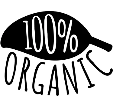 100% luonnollinen lehti seinäkoriste - Tenstickers