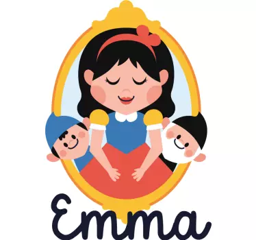 Muokattava satu seinätarra lastenhuoneeseen - Tenstickers