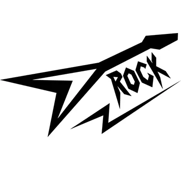 80-luvun esteettinen rockmusiikkitarra - Tenstickers