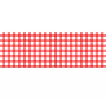 Pöytäliina punainen keittiötarra - Tenstickers