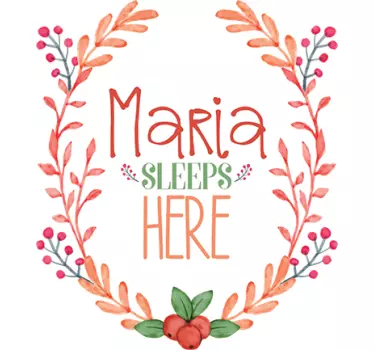 Ovitarra Name Sleeps Here - Tenstickers