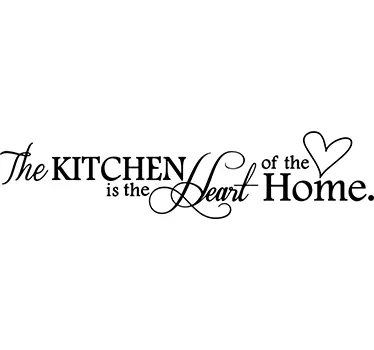 Seinätarra keittiöön kitchen heart of home - Tenstickers