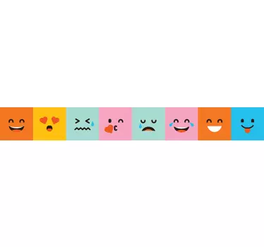 Koristereunus tarra hymynaamat - Tenstickers