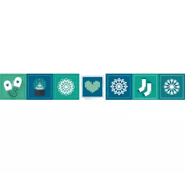 Koristereunus talviset kuviot - Tenstickers