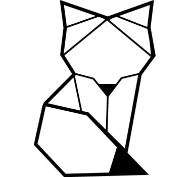 Geometrinen kettu sisustustarra - Tenstickers