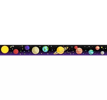 Planeetat koristereunus lastenhuoneeseen - Tenstickers