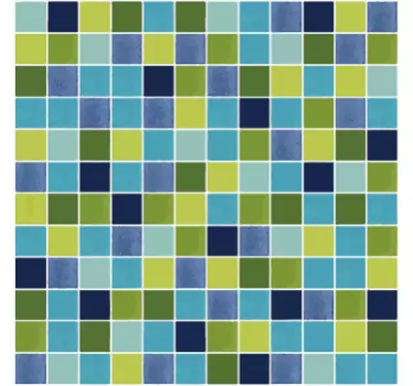 Vihertävä mosaiikki kaakelitarra - Tenstickers