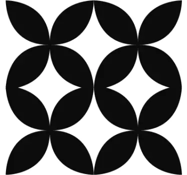 Mahtava ja kaunis seinätarra retro - Tenstickers