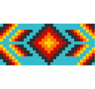 Huichol meksikolaisen taiteen reunatarra - Tenstickers