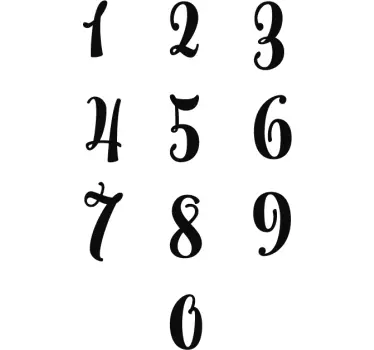 Numerotarra setti - Tenstickers