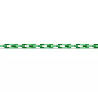 Vihreä laatta koristereunus - Tenstickers