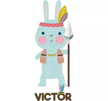Indian kani yksilöllinen tarra - Tenstickers