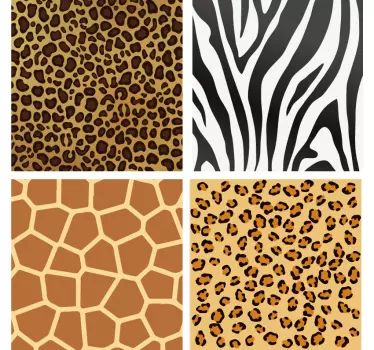 Eläinpainatus kaakelitarra - Tenstickers