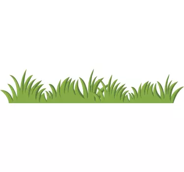 Ruoho raja olohuoneen seinän sisustus - Tenstickers