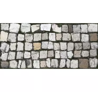 Mukulakivikivivalokuvatapettitarra - Tenstickers