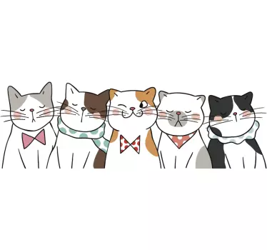 Kissa leijuu auton tarra - Tenstickers