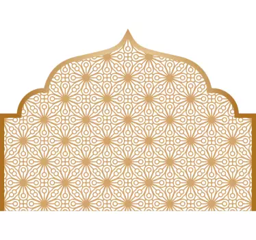 Arabialainen geometria ajolevyn seinätarra - Tenstickers