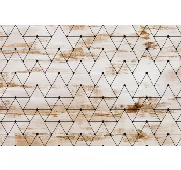 Geometriset kolmiot päätyseinän seinätarra - Tenstickers