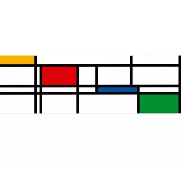 Minimalistiset värit vinyyli seinätarra - Tenstickers