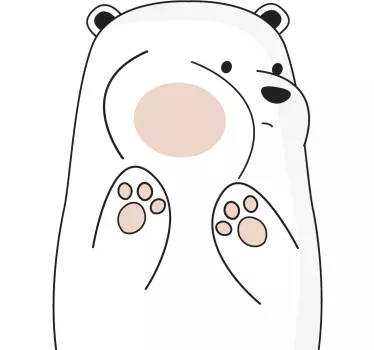 Hauska karhu Ikkunatarra - Tenstickers