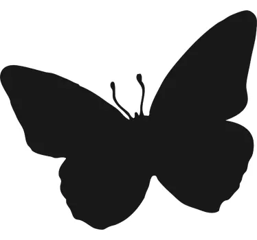 Perhonen siluetti liitutaulu tarra - Tenstickers