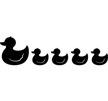 Kuminen ankka lintu tarra - Tenstickers