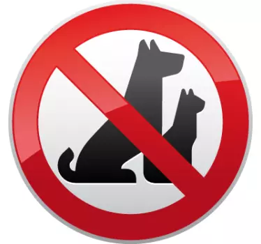 Ei Eläimiä Merkki Tarra - Tenstickers